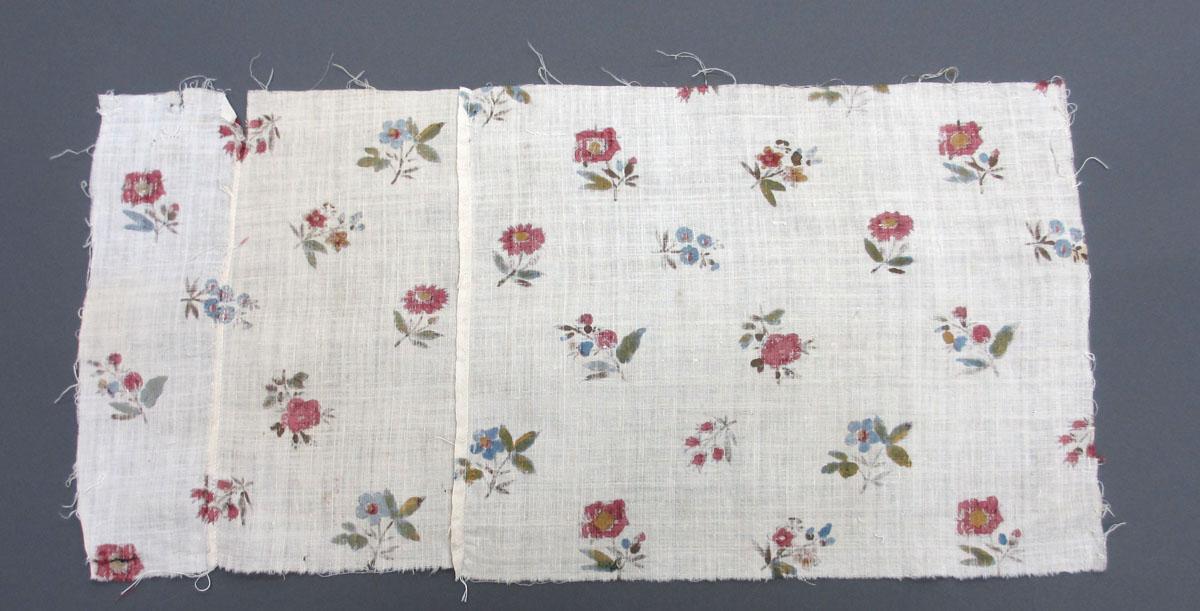 1969.8223.003 Textile, printed reverse