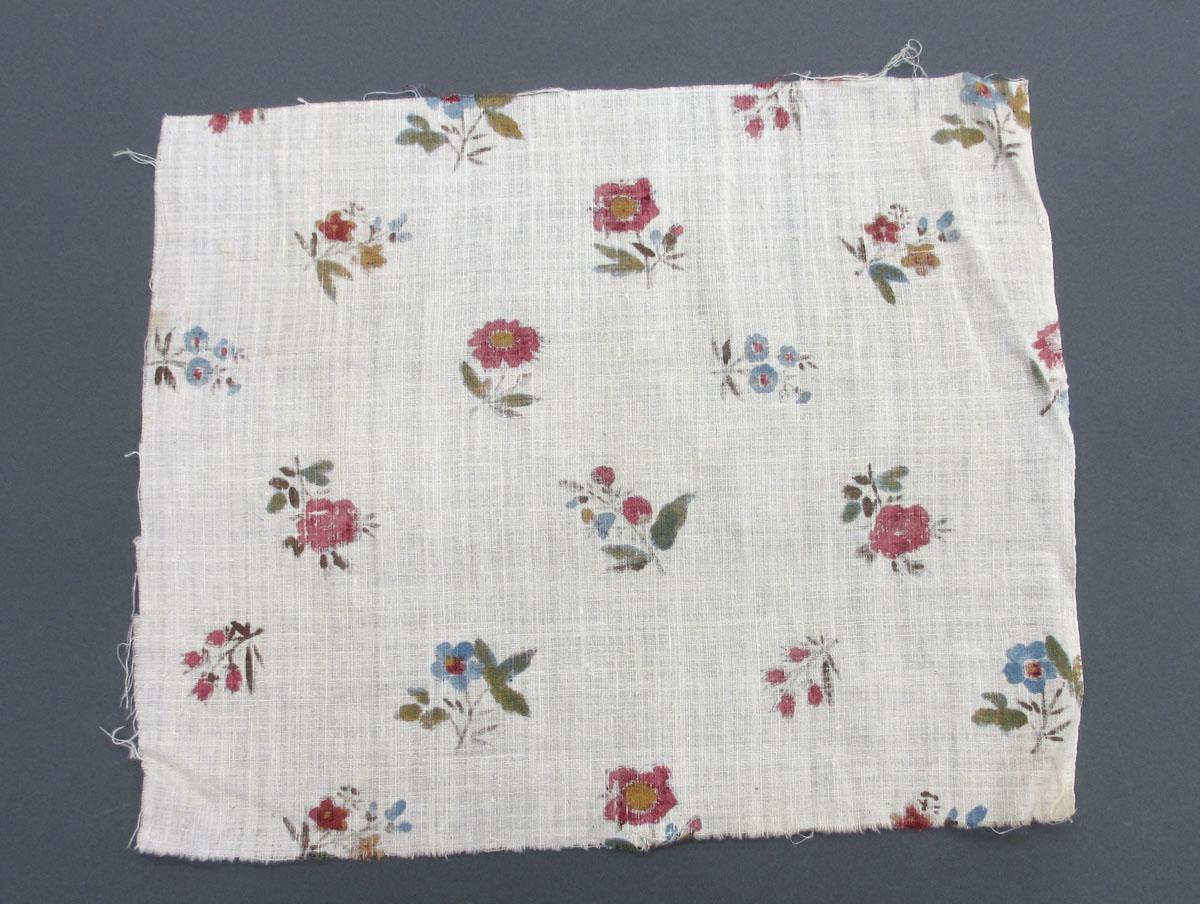 1969.8223.004 Textile, printed reverse