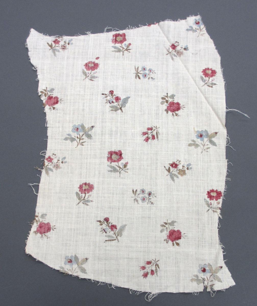 1969.8223.005 Textile, printed reverse