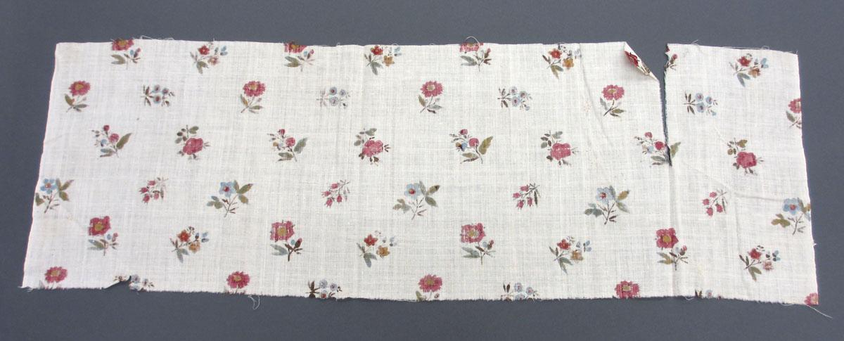 1969.8223.006 Textile, printed reverse