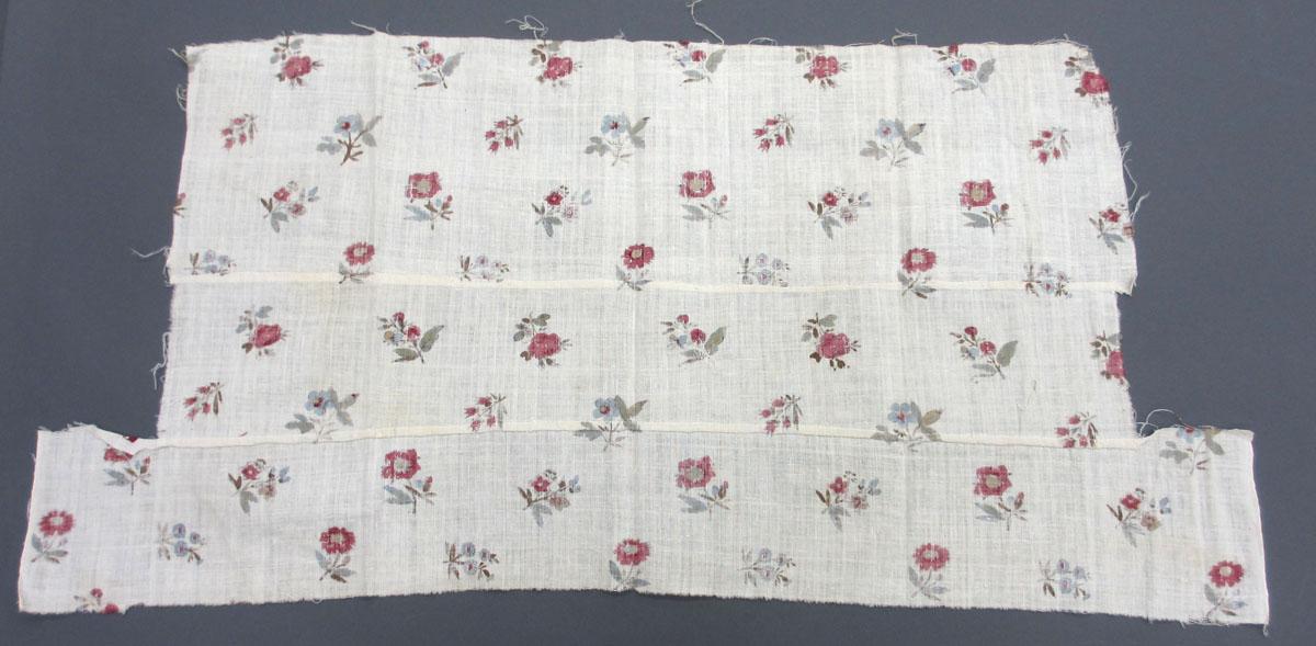 1969.8223.007 Textile, printed reverse