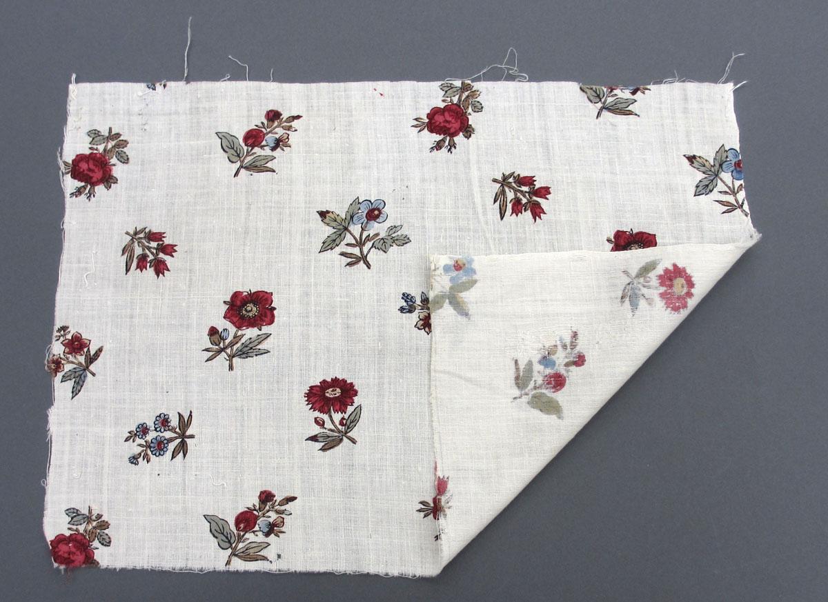1969.8223.009 Textile, printed folded corner