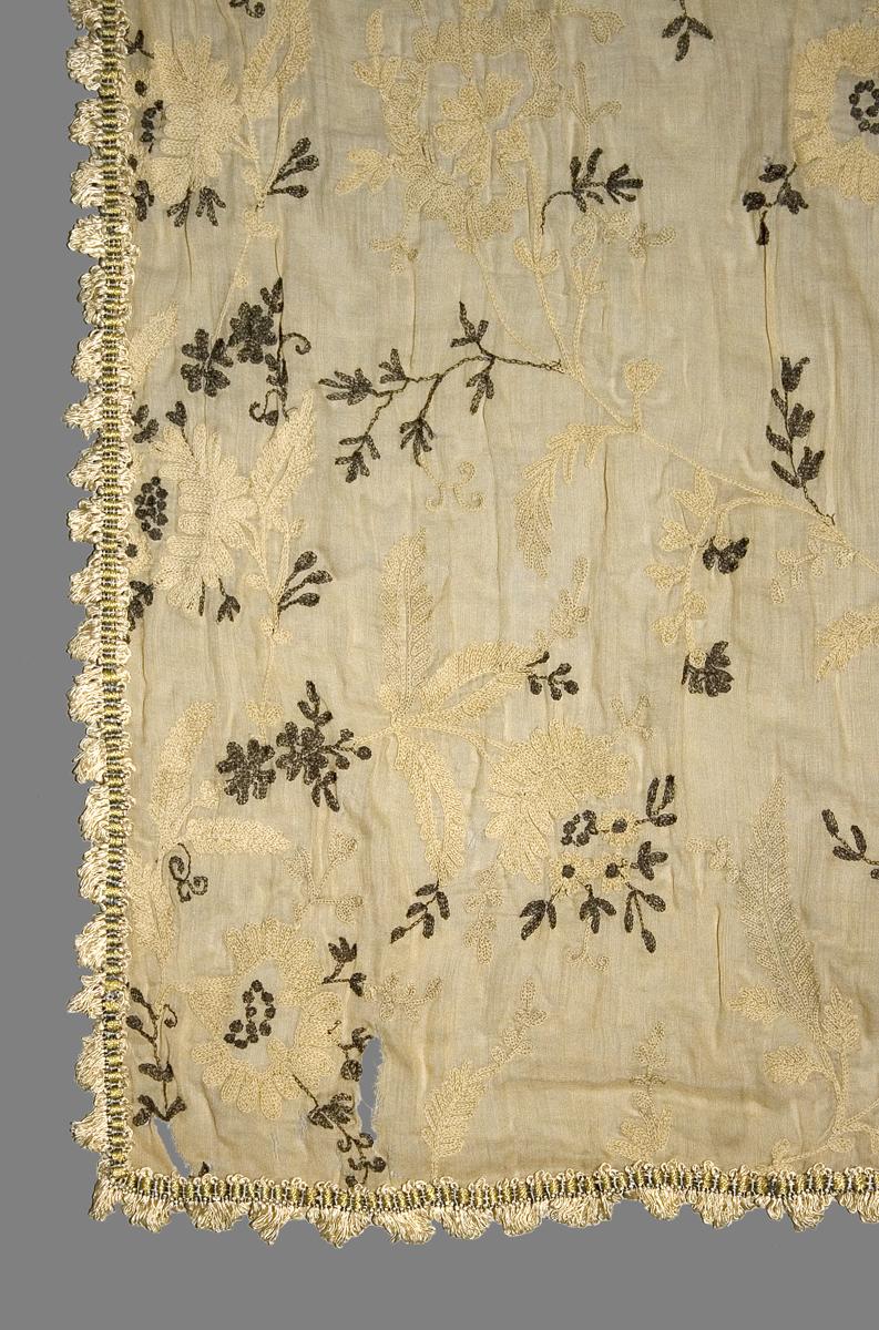 1969.8219.001 Window Hanging, Side Curtain, Edge Detail