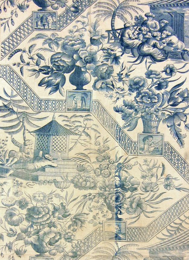 T142 textile, printed design repeat