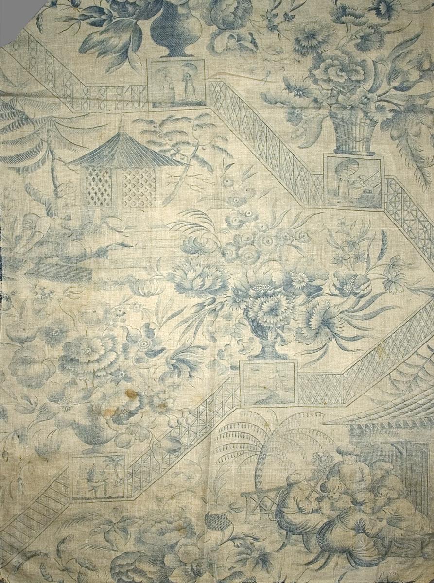 1969.8353.007 Textile, Printed, Ex-bed Hanging, Pattern Repeat