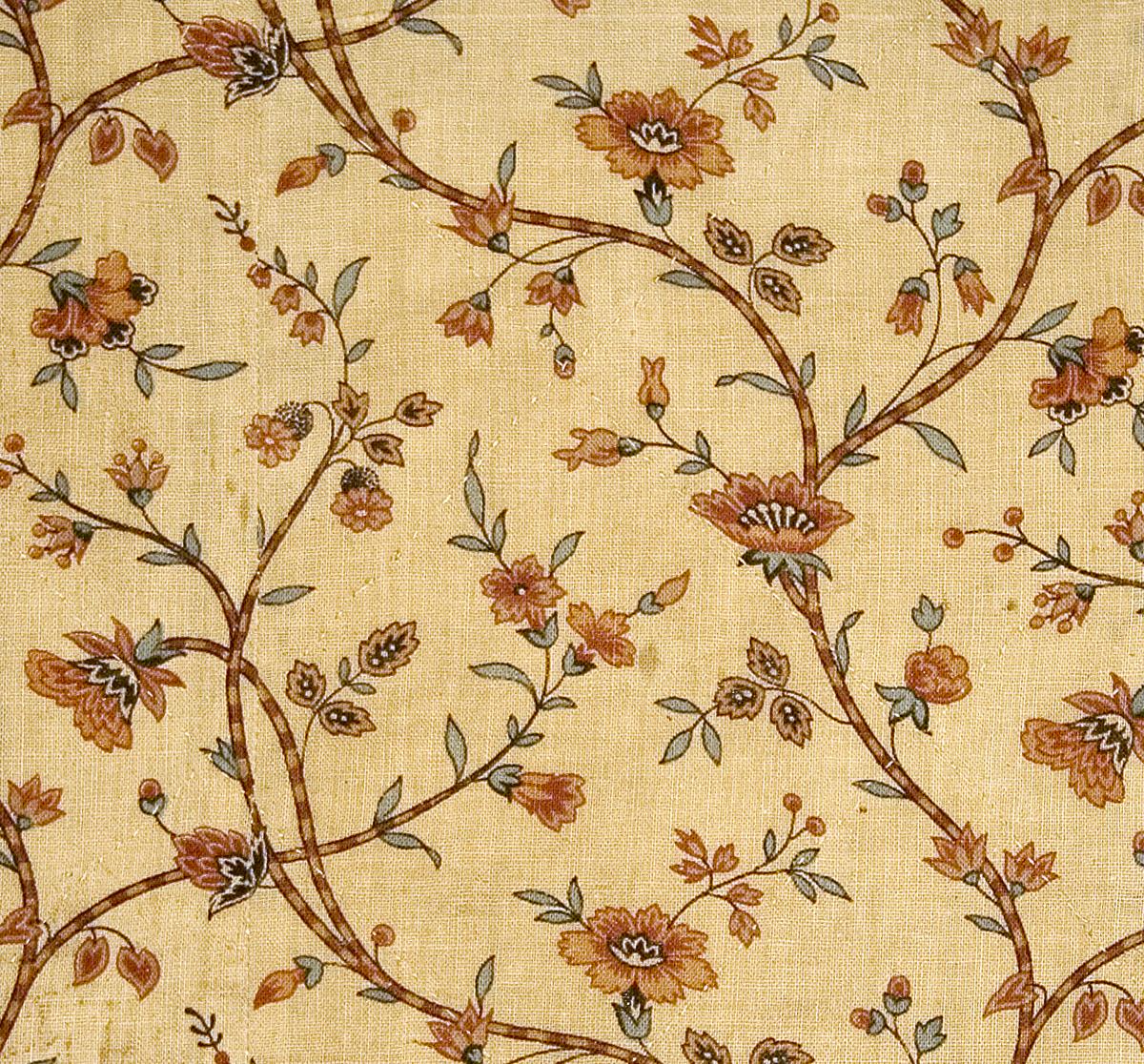 1969.8366.006 Bed Hanging, Valance, Pattern Detail