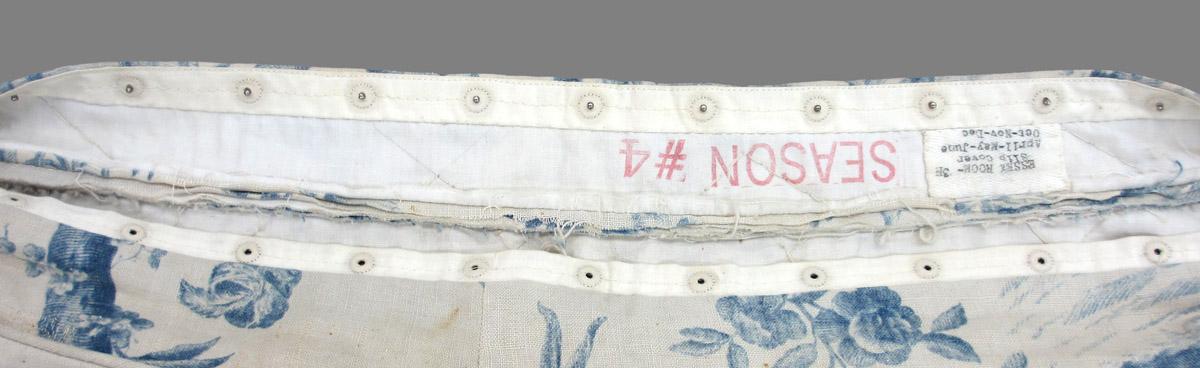 1969.8423.002 Slip cover detail fasteners