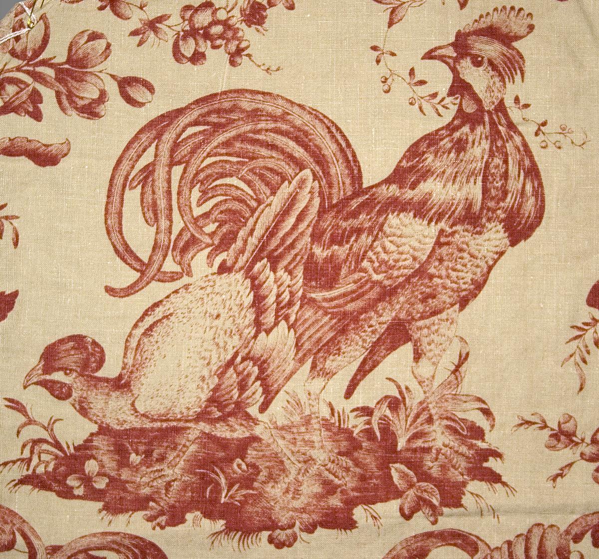 1969.8396.001 Textile, Printed, Ex-upholstery Fabric, Pattern Detail