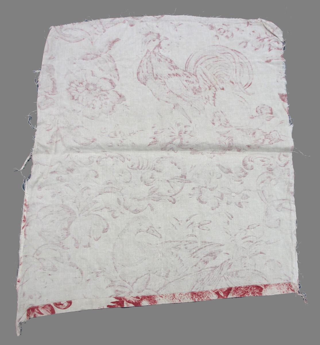1969.8396.002 Textile, printed reverse