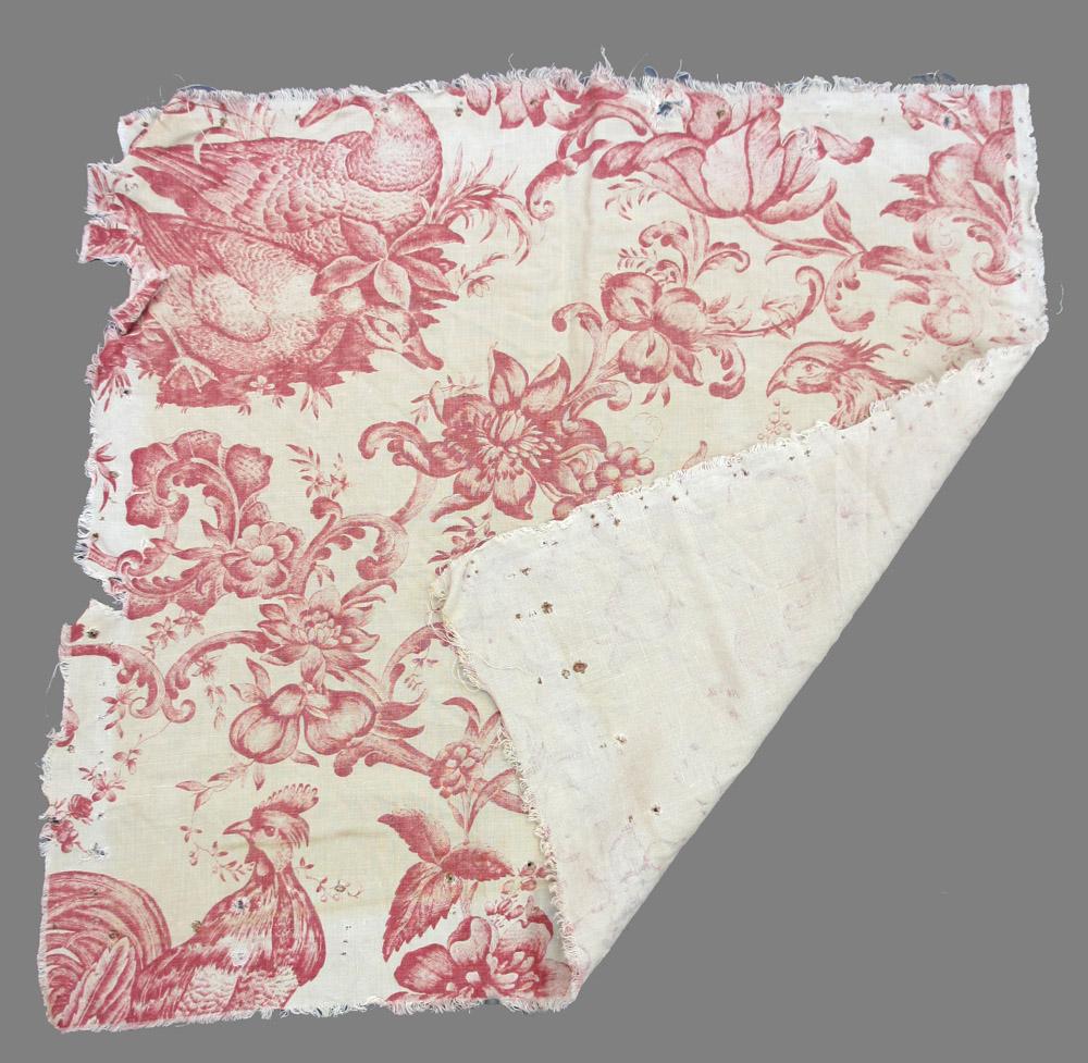 1969.8396.003 Textile, printed folded corner