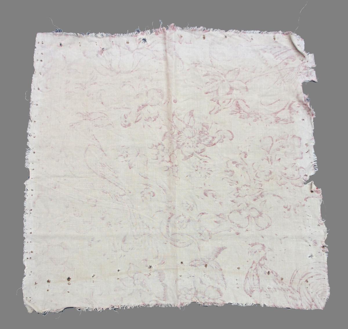 1969.8396.003 Textile, printed reverse