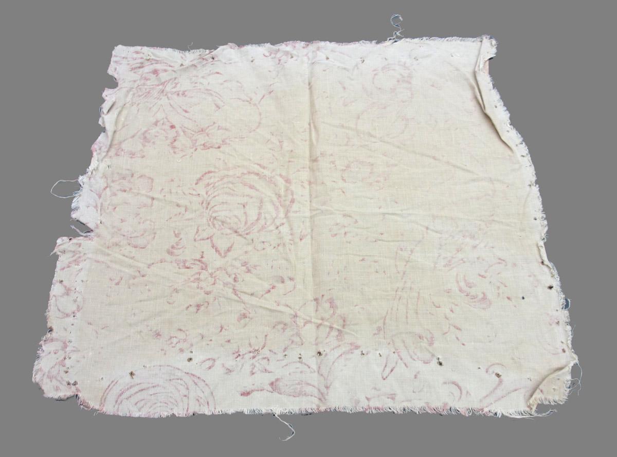 1969.8396.004 Textile, printed reverse