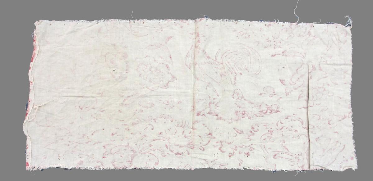 1969.8396.005 Textile, printed reverse