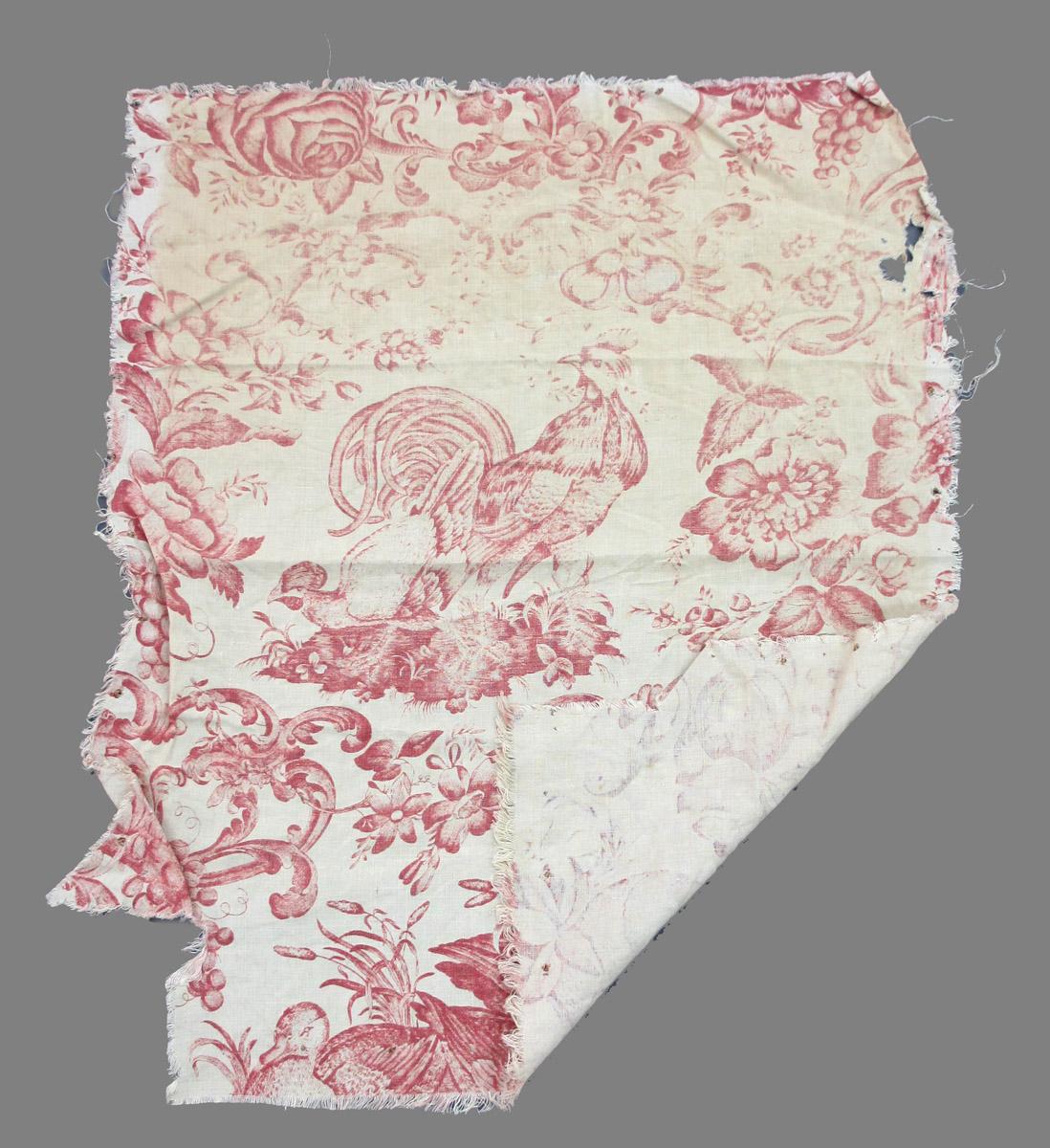 1969.8396.008 Textile, printed folded corner