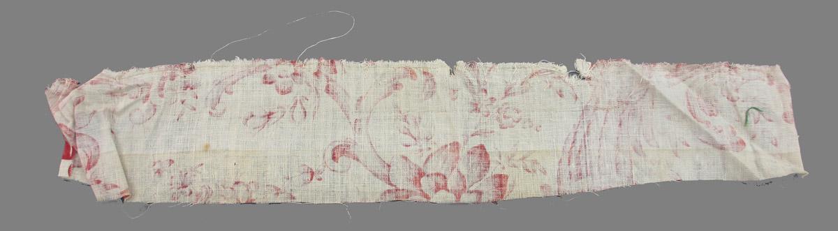 1969.8397.003 Textile, printed reverse