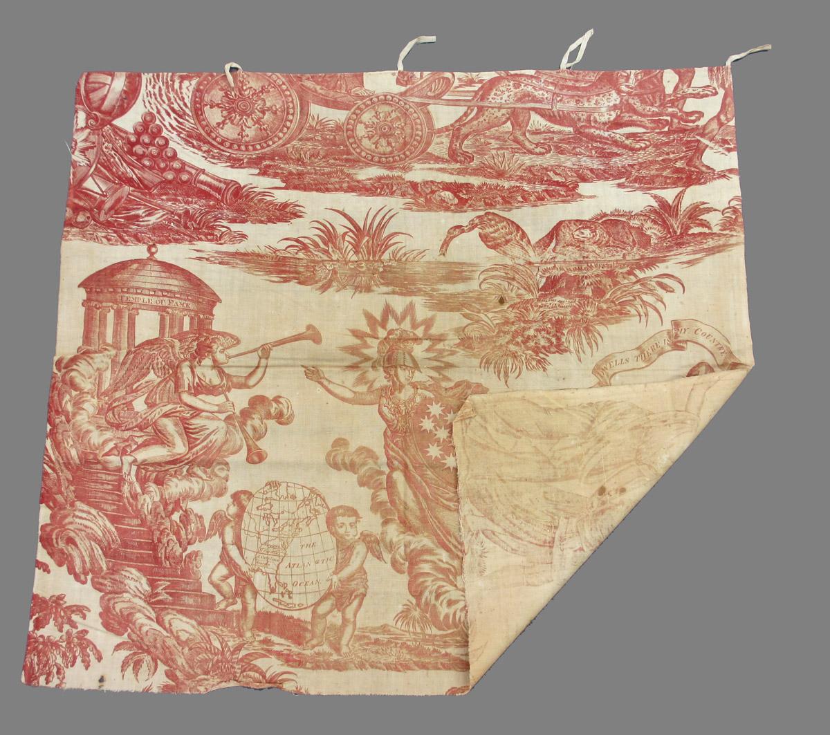 1969.8393.001 Textile, printed folded corner