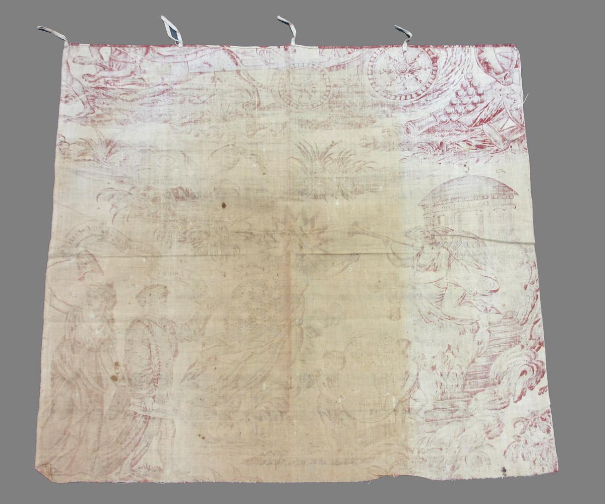 1969.8393.001 Textile, printed reverse