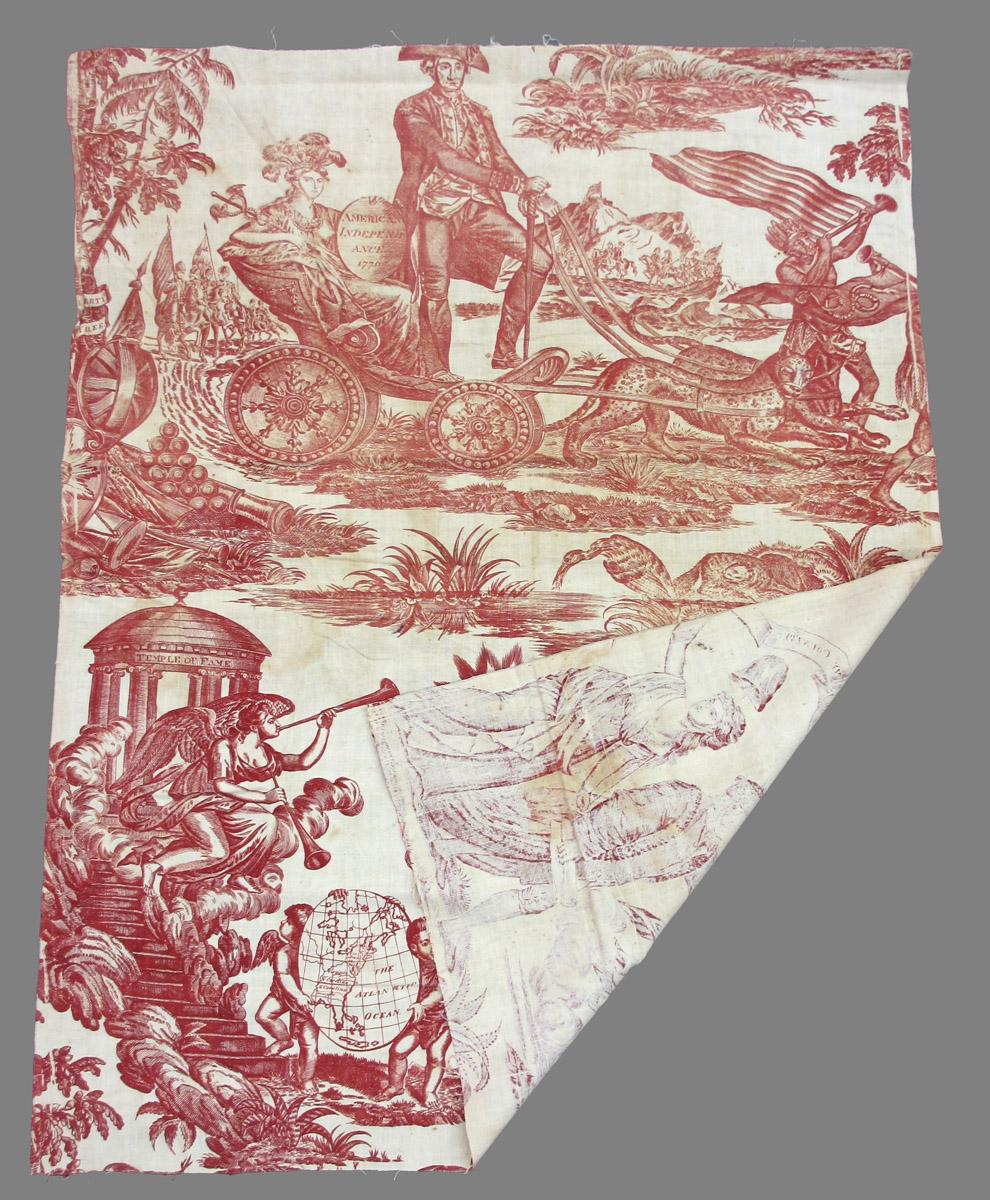 1969.8393.003 Textile, printed folded corner