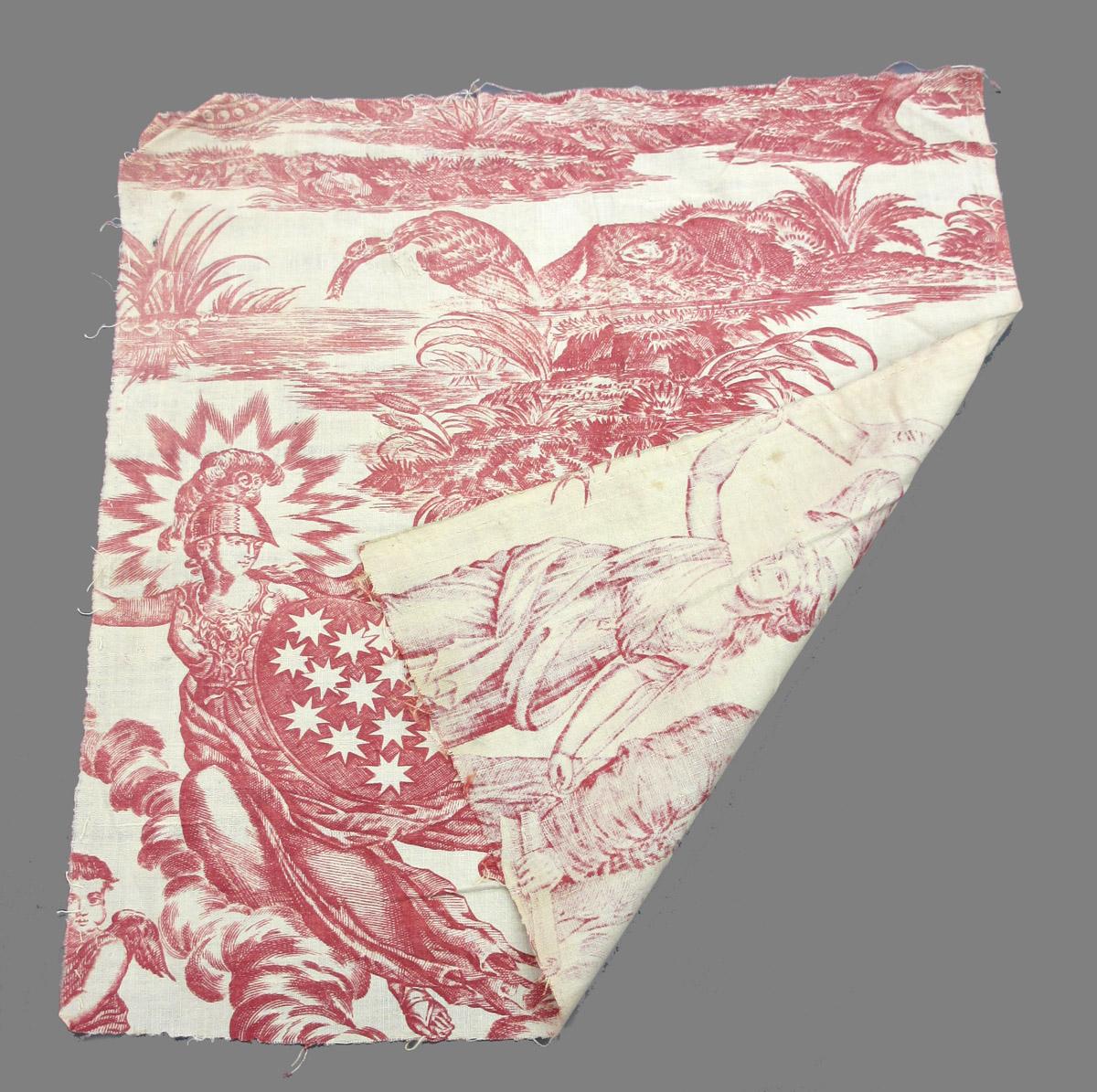 1969.8393.005 Textile, printed folded corner