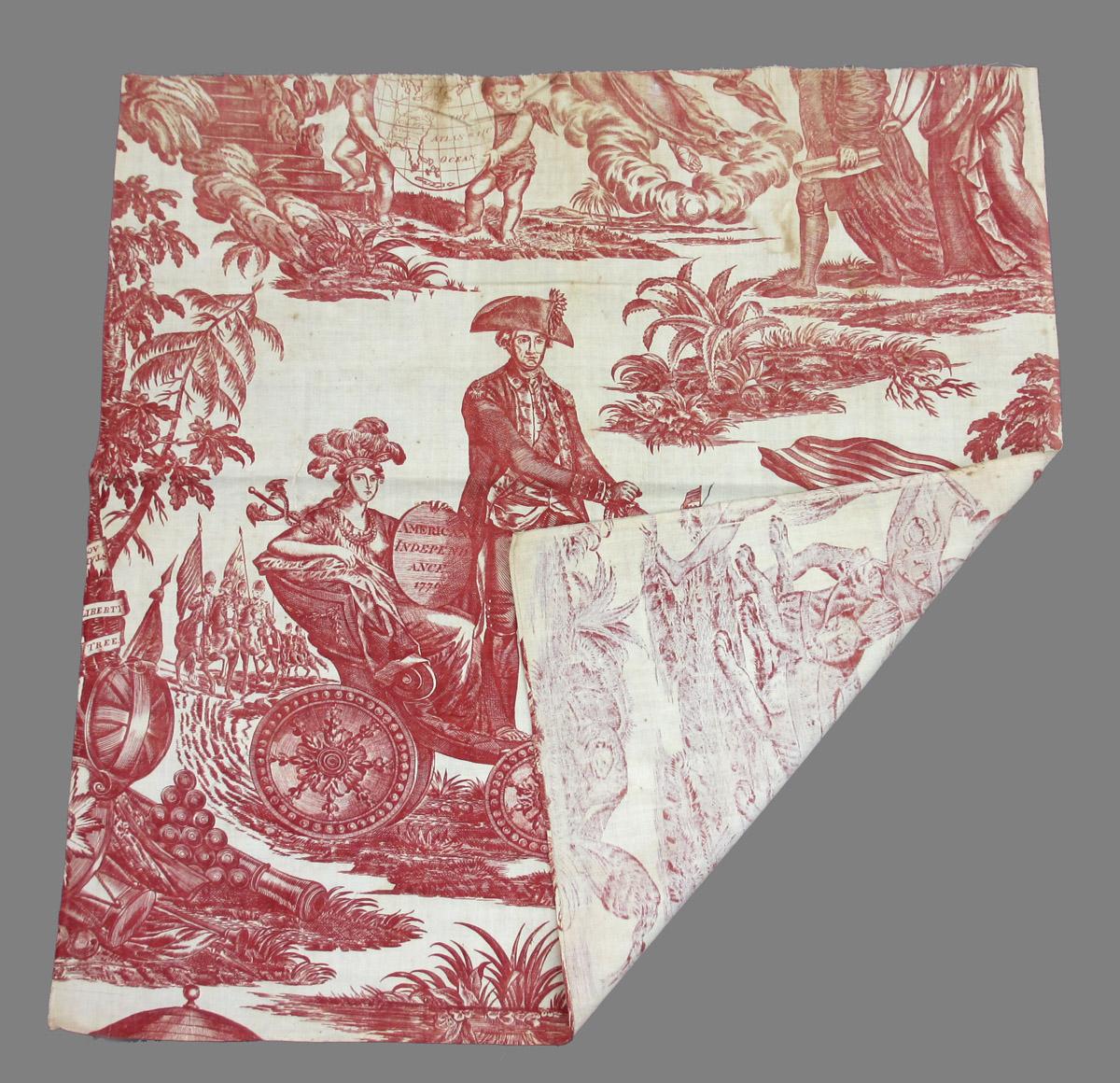 1969.8393.006 Textile, printed folded corner