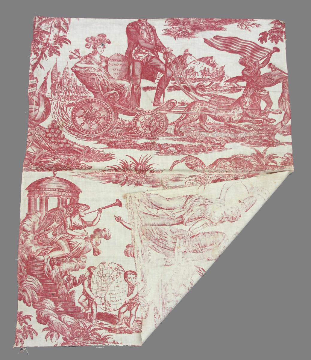1969.8393.008 Textile, printed folded corner