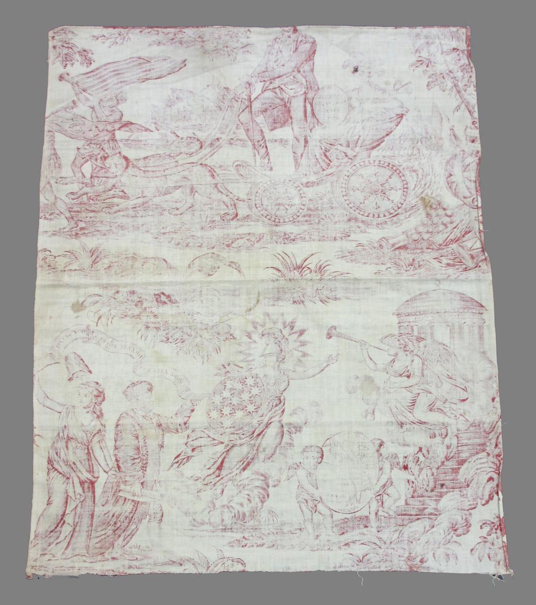 1969.8393.008 Textile, printed reverse