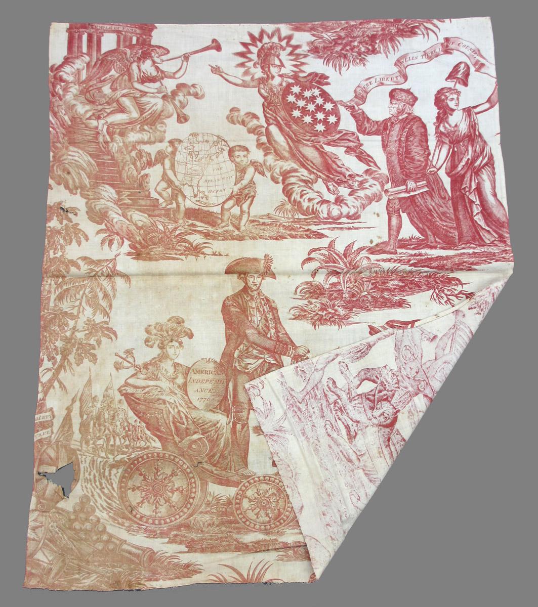 1969.8393.010 Textile, printed folded corner