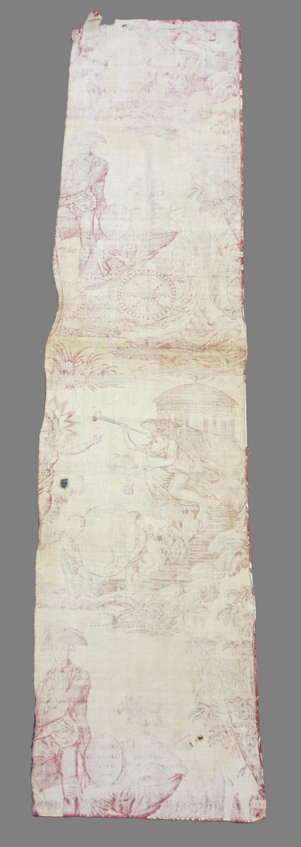 1969.8393.011 Textile, printed reverse
