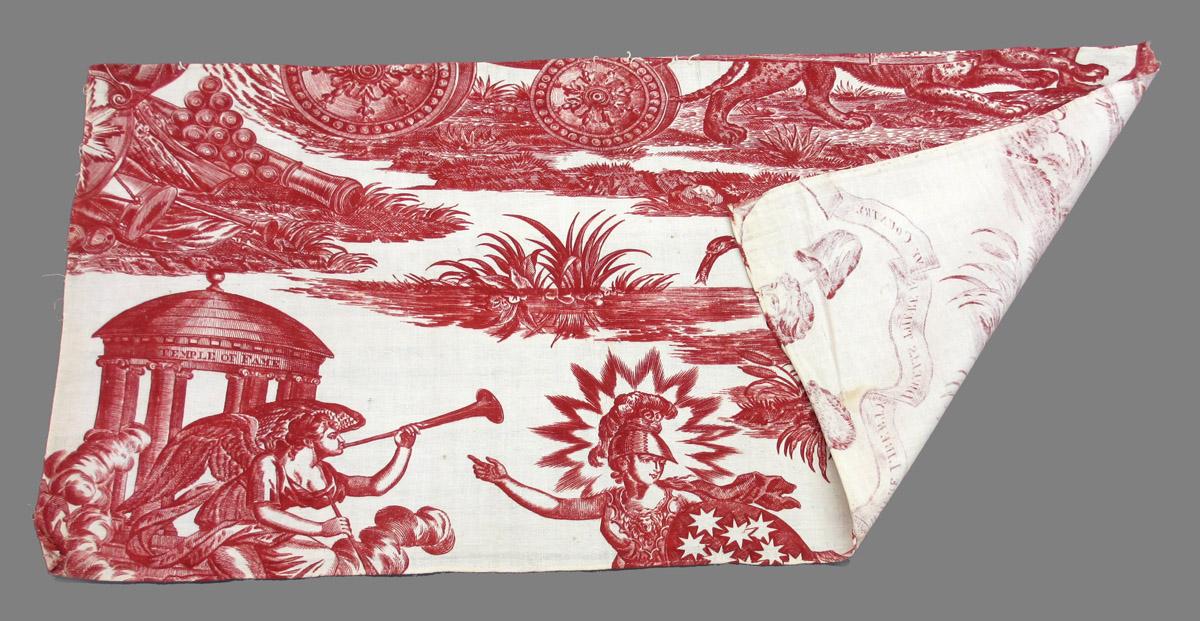 1969.8393.012 Textile, printed folded corner
