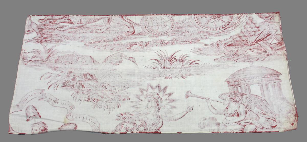 1969.8393.012 Textile, printed reverse