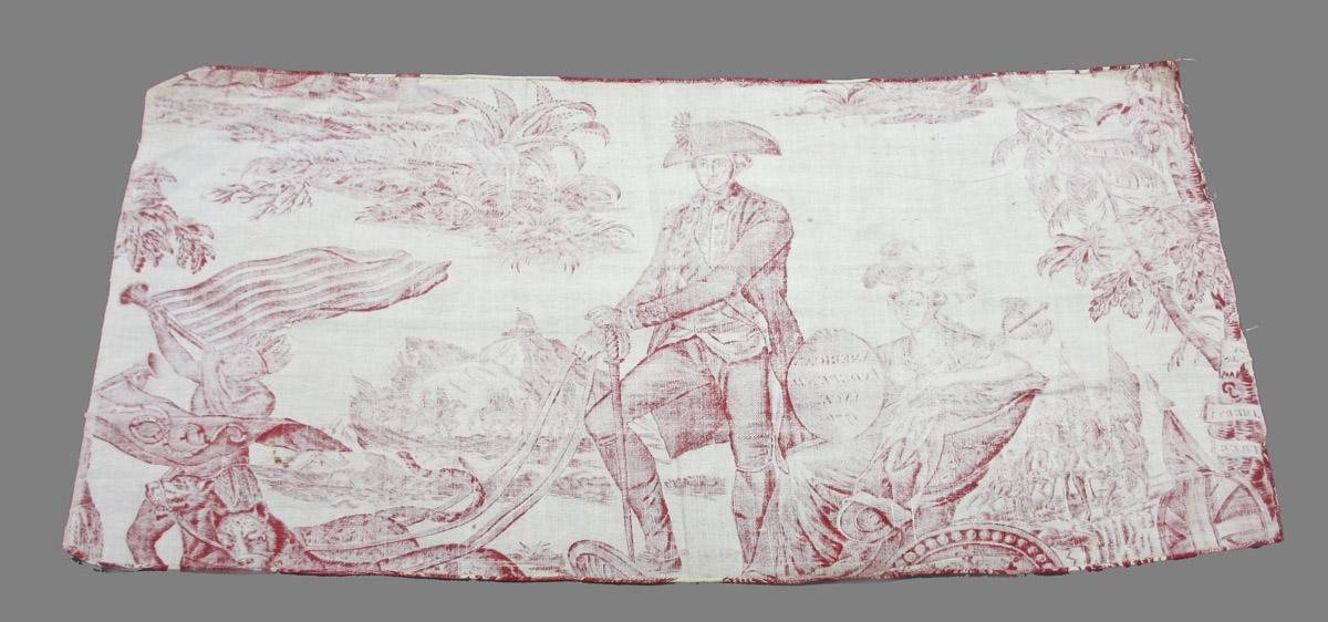 1969.8393.013 Textile, printed reverse