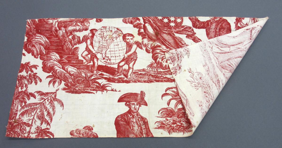 1969.8393.014 Textile, printed folded corner