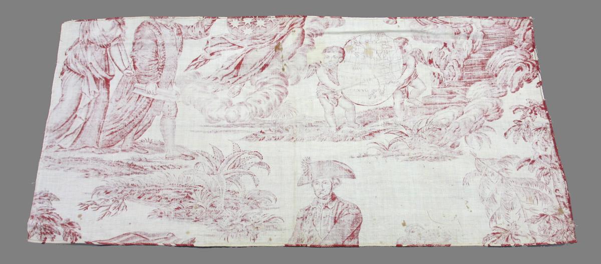 1969.8393.014 Textile, printed reverse
