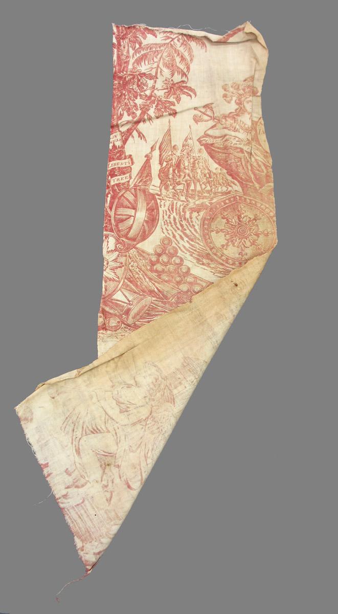 1969.8394.001 Textile, printed folded corner