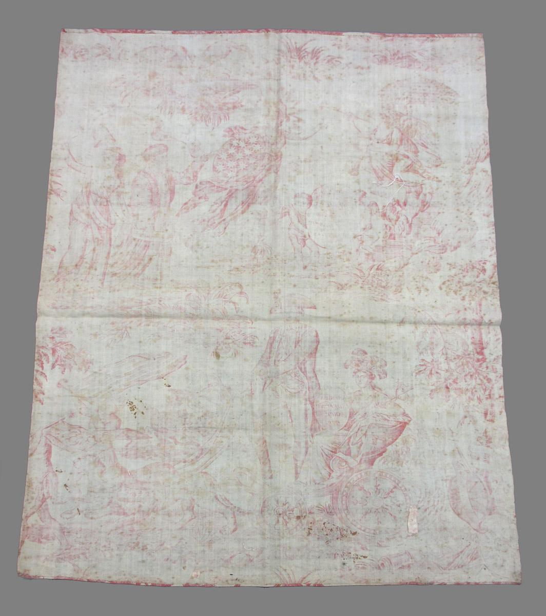 1969.8394.004 Textile, printed reverse