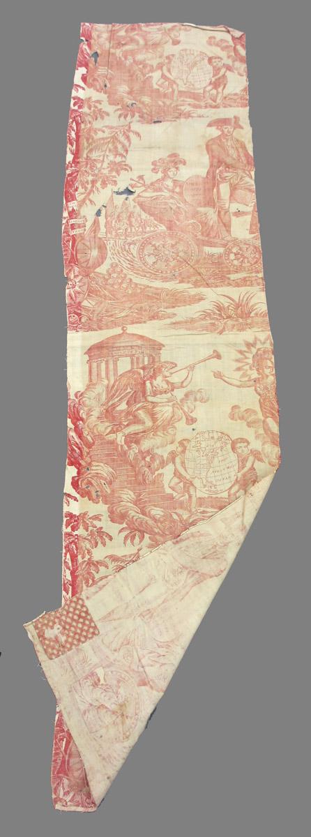 1969.8394.007 Textile, printed folded corner