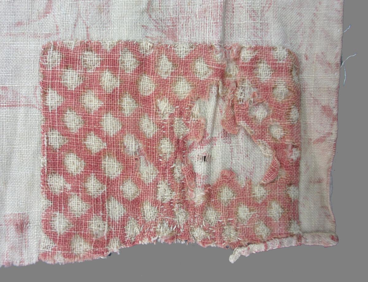 1969.8394.007 Textile, printed detail repair