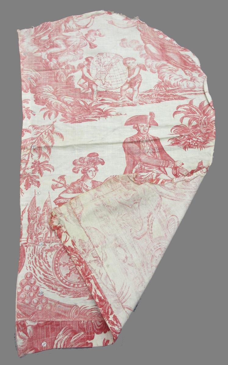 1969.8394.009 Textile, printed folded corner