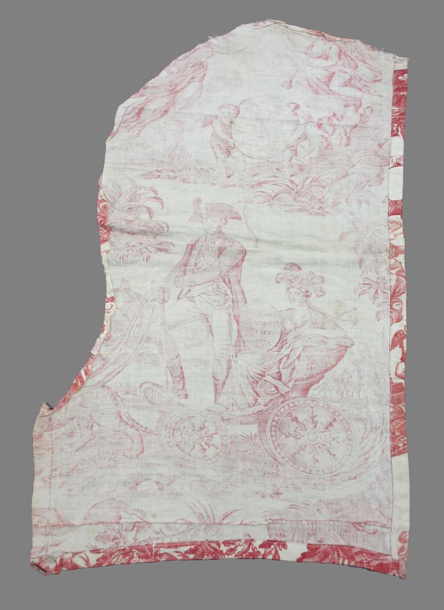 1969.8394.009 Textile, printed reverse