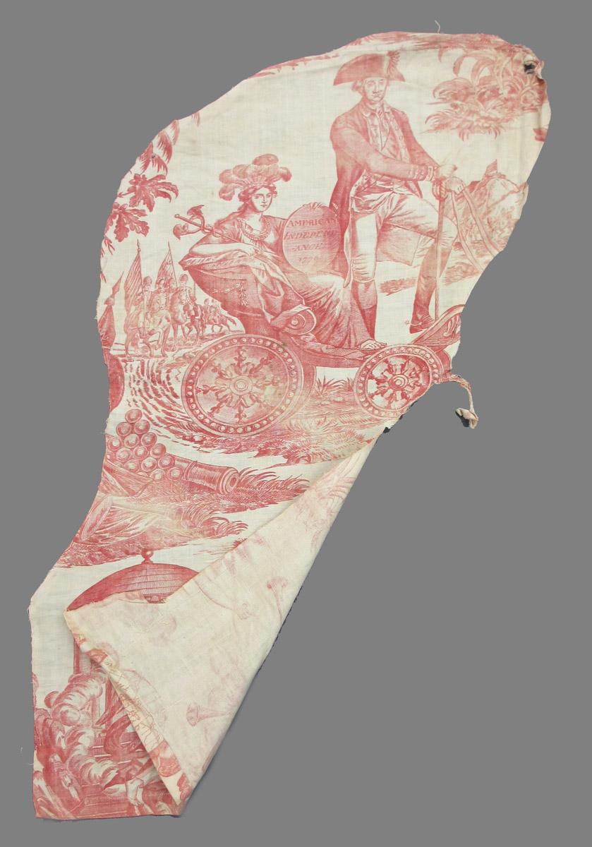 1969.8394.013 Textile, printed folded corner