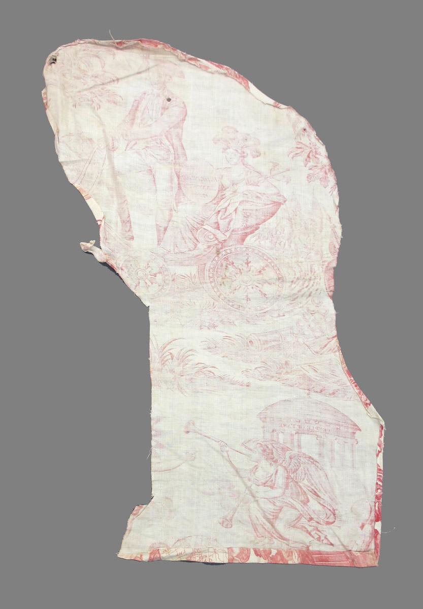 1969.8394.013 Textile, printed reverse