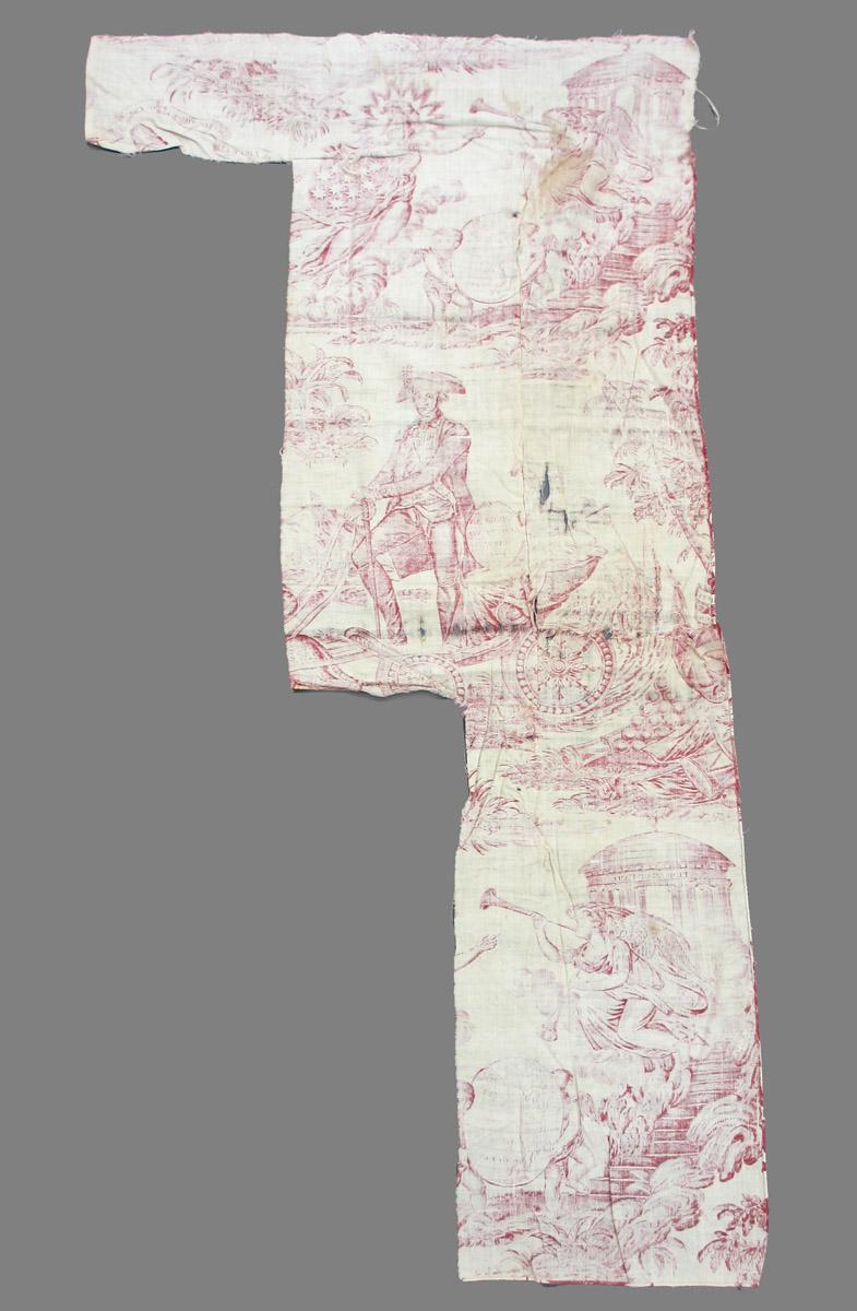 1969.8394.016 Textile, printed reverse