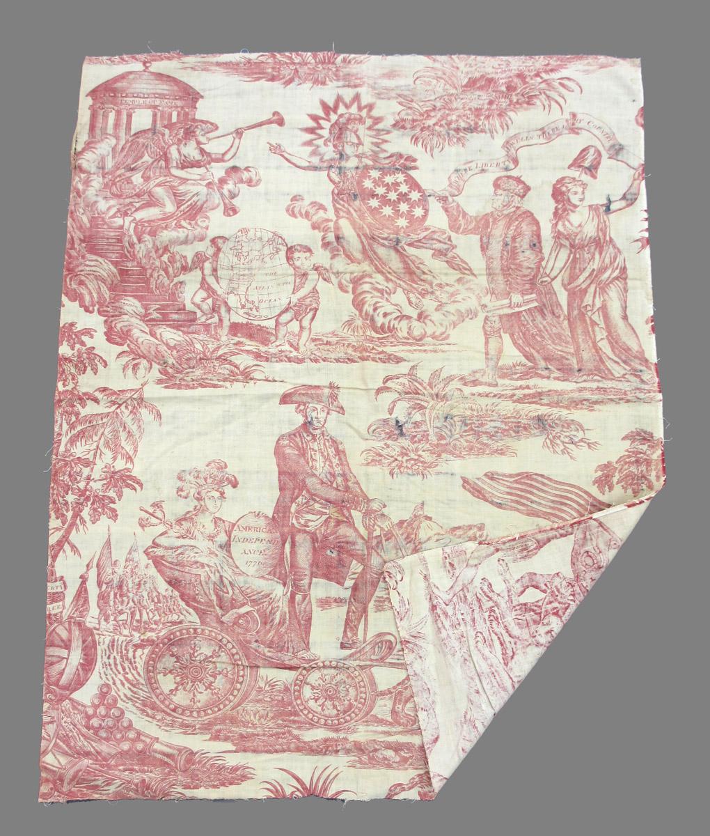 1969.8394.017 Textile, printed folded corner