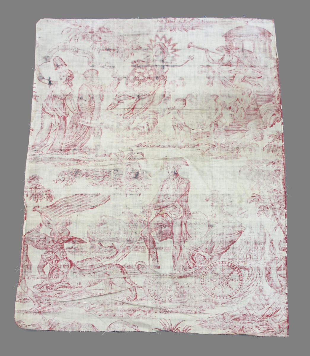 1969.8394.017 Textile, printed reverse