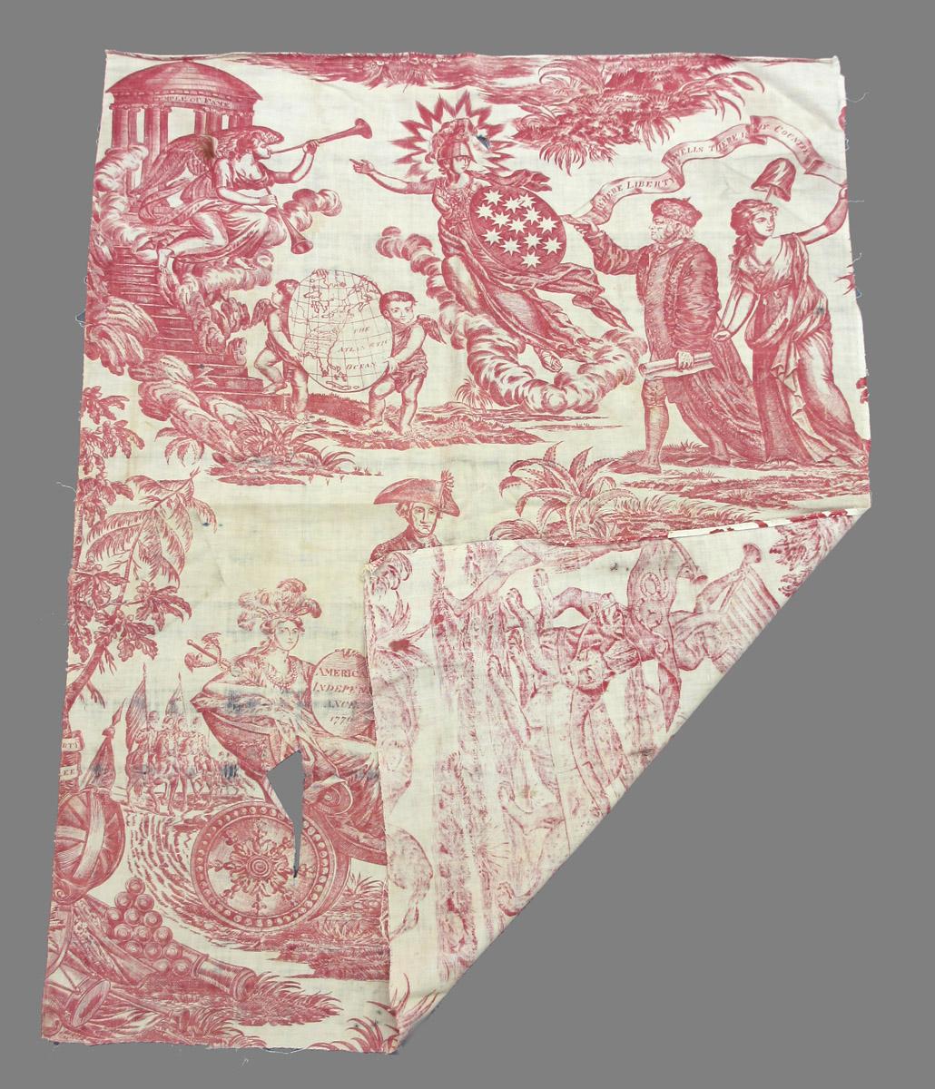 1969.8394.018 Textile, printed folded corner