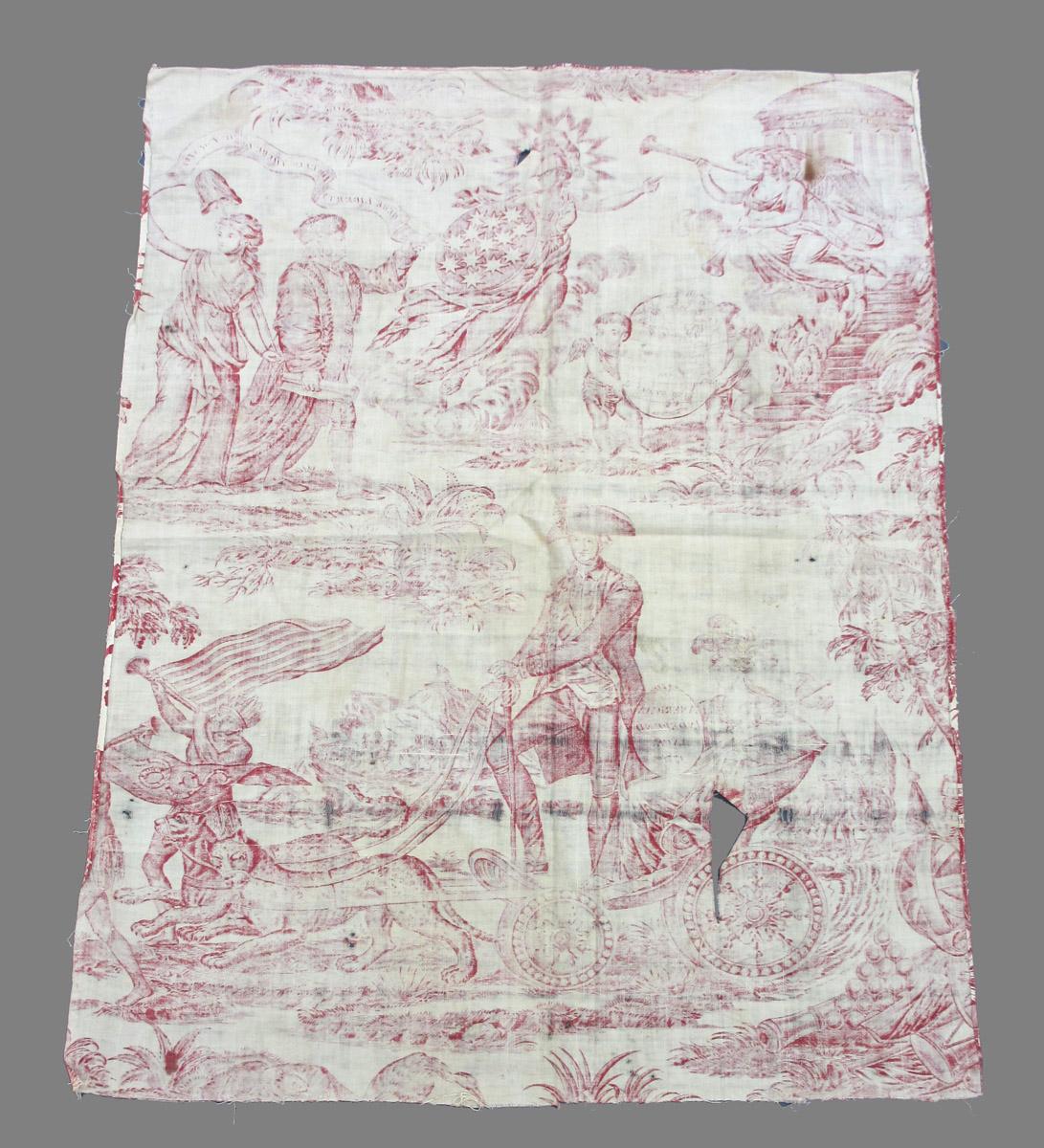 1969.8394.018 Textile, printed reverse