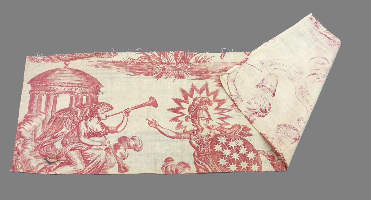 1969.8394.019 Textile, printed folded corner