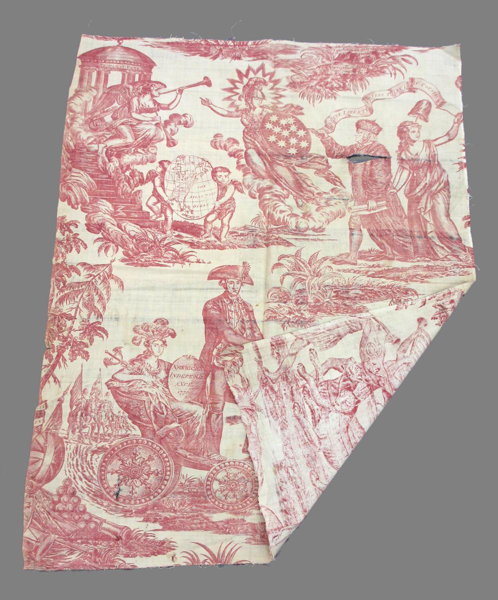 1969.8394.022 Textile, printed folded corner