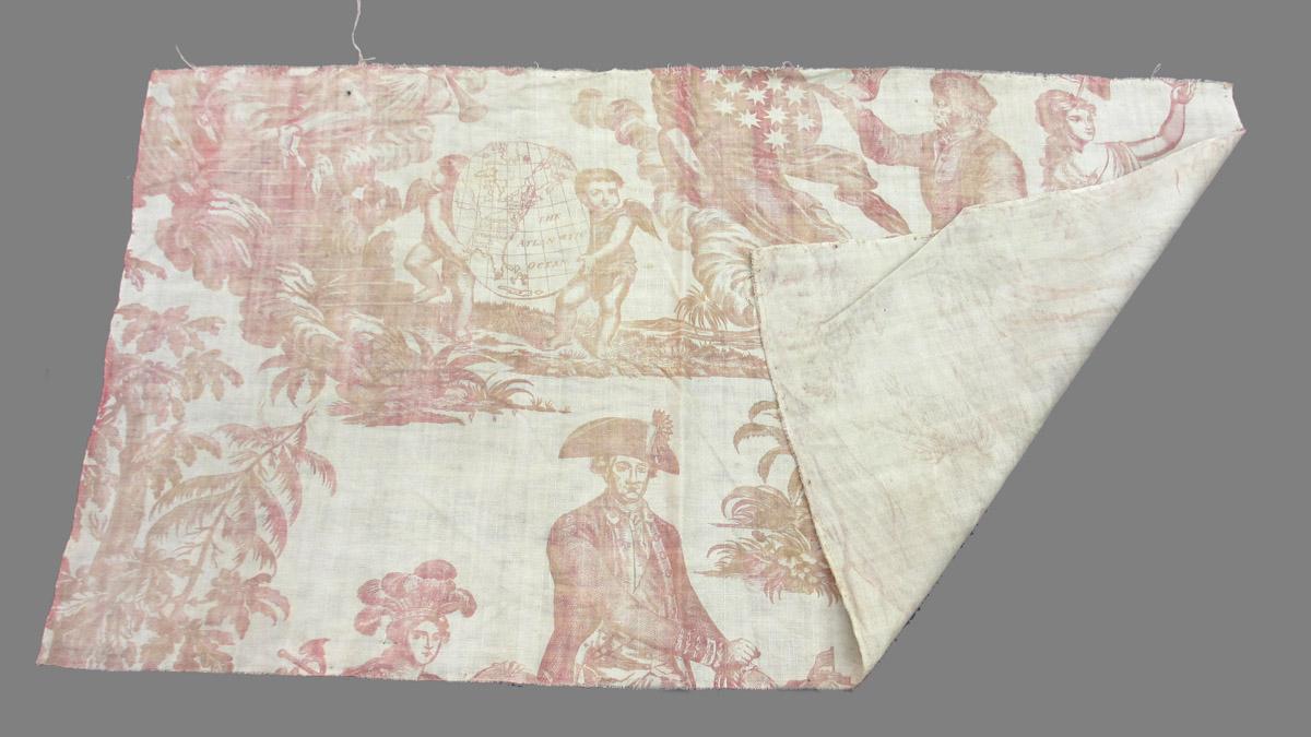 1969.8394.023 Textile, printed folded corner