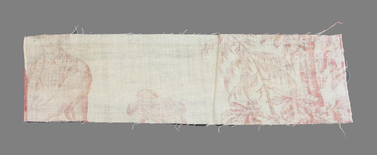 1969.8394.025 Textile, printed reverse